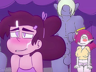 The Cum Princess - Crossdresser Marco Diaz gets anal banged by futanari monsters