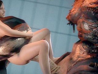 Nightmare Code Valentine - Jill Valentine gets rough sex from zombie monsters